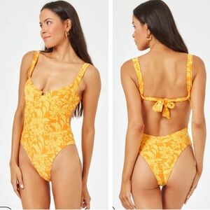 L*Space Printed Kendal One Piece Swimsuit, SMALL